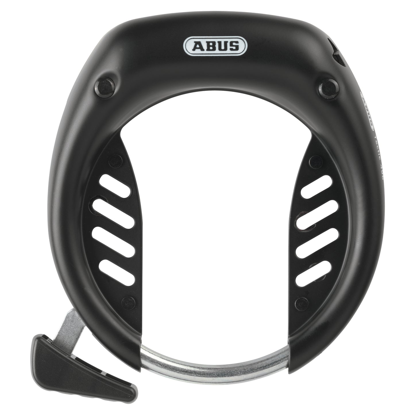 Antivol vélo fer à cheval Abus tectic 496 lh noir avec serrure intégrée - sécurité niveau 6-15 -