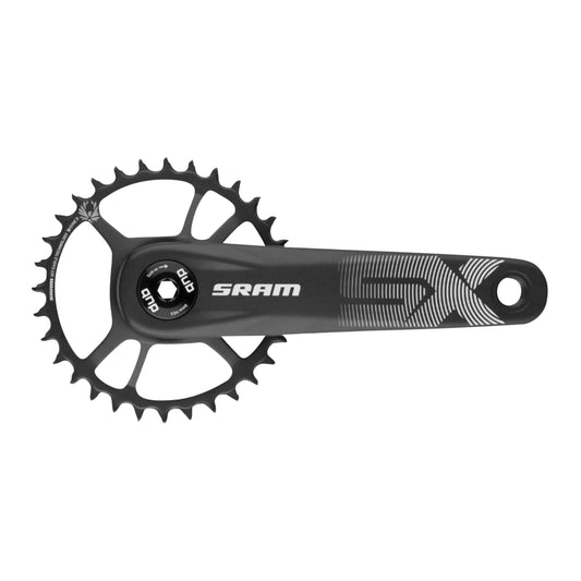 SRAM SX Eagle 12-speed DUB Boost 175mm Crankset with 32-tooth chainring for mounting