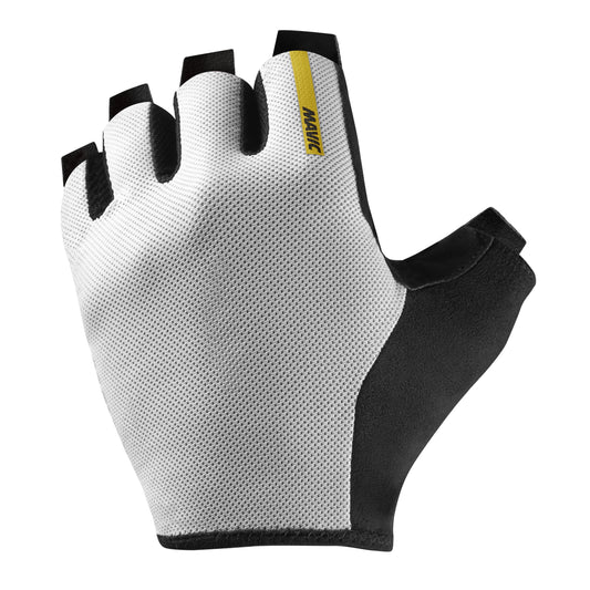 Mavic Essential Gel Mid-Season Short Cycling Gloves White