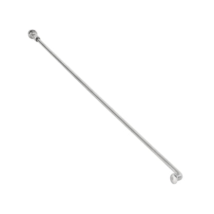 Rayon PCP inox argent 2,6mm coudé 215 mm (unité)