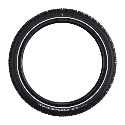 Pneu Cargo 26 X 2.35 Schwalbe Smart Sam Noir TR (60-559) flanc Reflex Homologué VAE e50