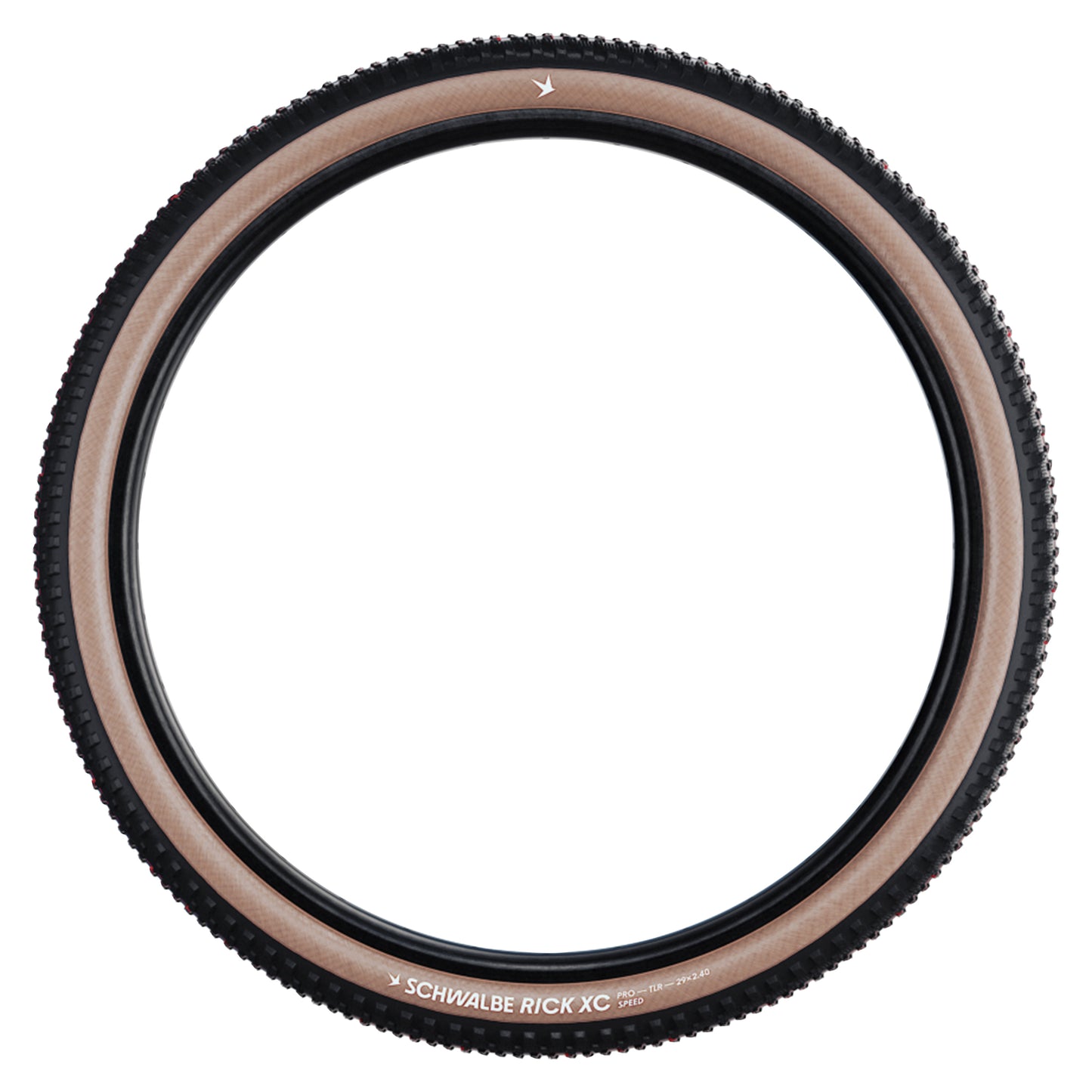 MTB - E-Bike Tire 29 X 2.25 Schwalbe Rick XC Black TLR (57-622) Tubeless Ready Transparent sidewall E-bike Approved E25