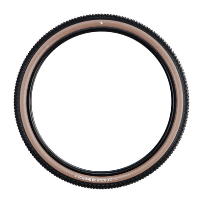 MTB Tire - E-Bike 29 X 2.40 Schwalbe Rick XC Black TLR (62-622) Tubeless Ready Transparent Sidewall E-Bike Approved E25