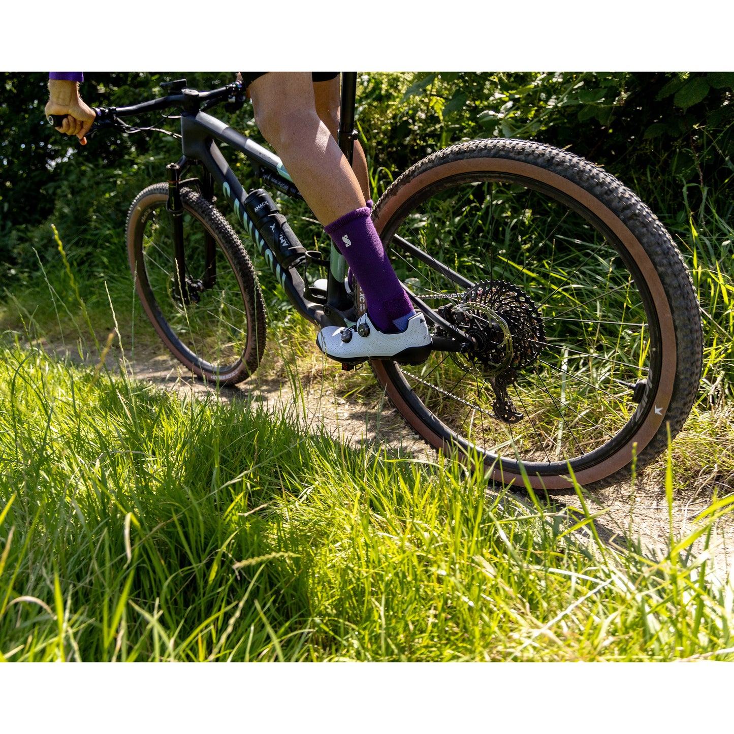 MTB Tire - E-Bike 29 X 2.40 Schwalbe Rick XC Black TLR (62-622) Tubeless Ready Transparent Sidewall E-Bike Approved E25