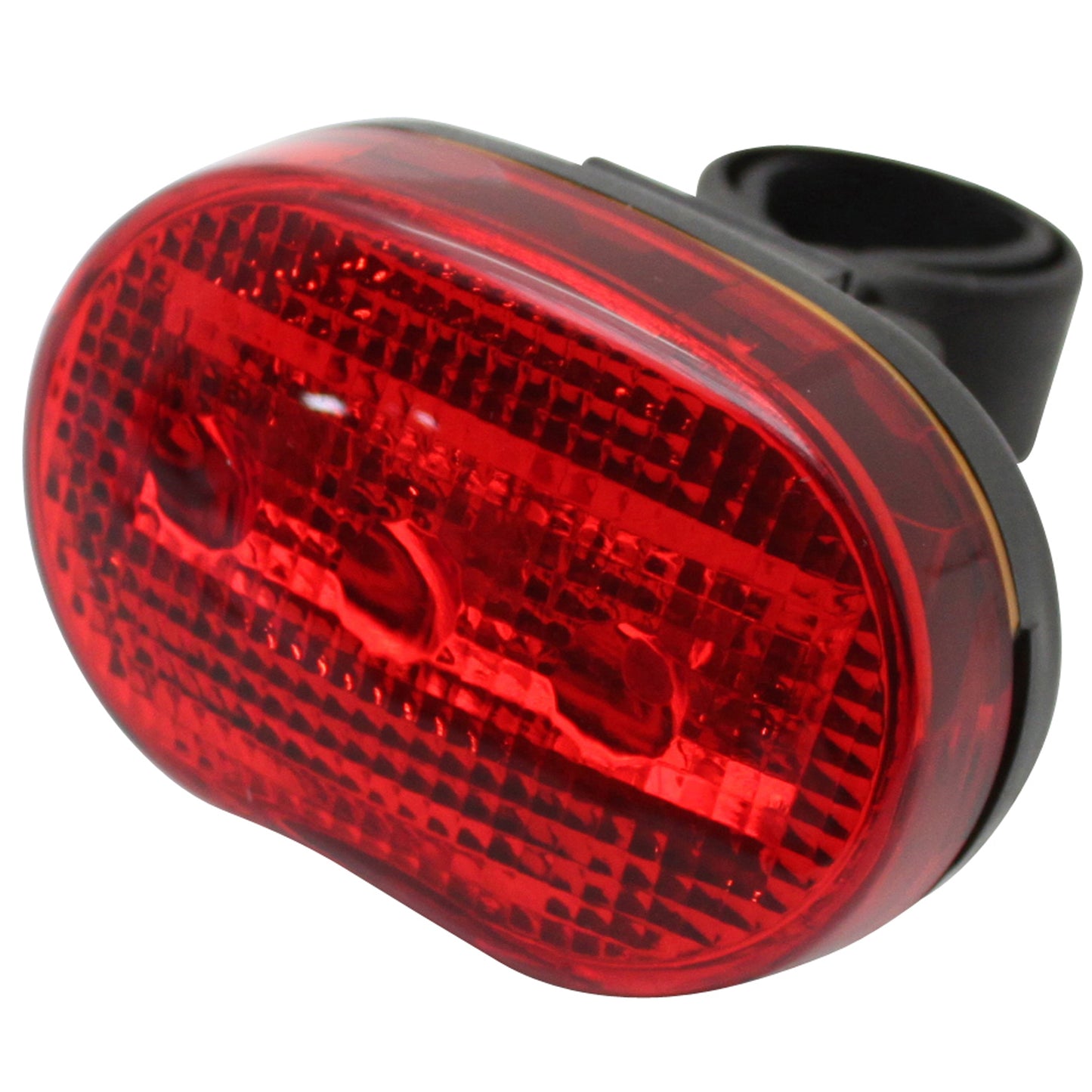 Eclairage vélo à pile arrière sur tige de selle arrière Marwi 404 à leds noir livré avec 2 piles aaa