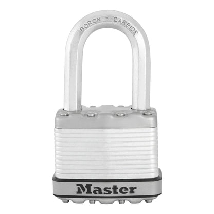 Cadenas à clé Masterlock excell acier traite anti-intemperies anse octogonale