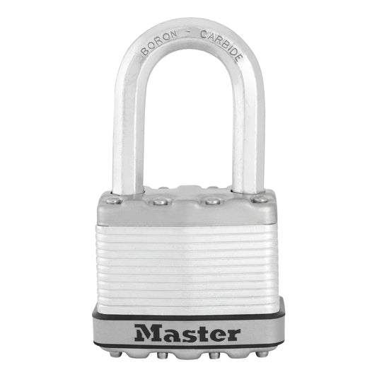 Masterlock excellent weather-resistant hardened steel octagonal shackle padlock