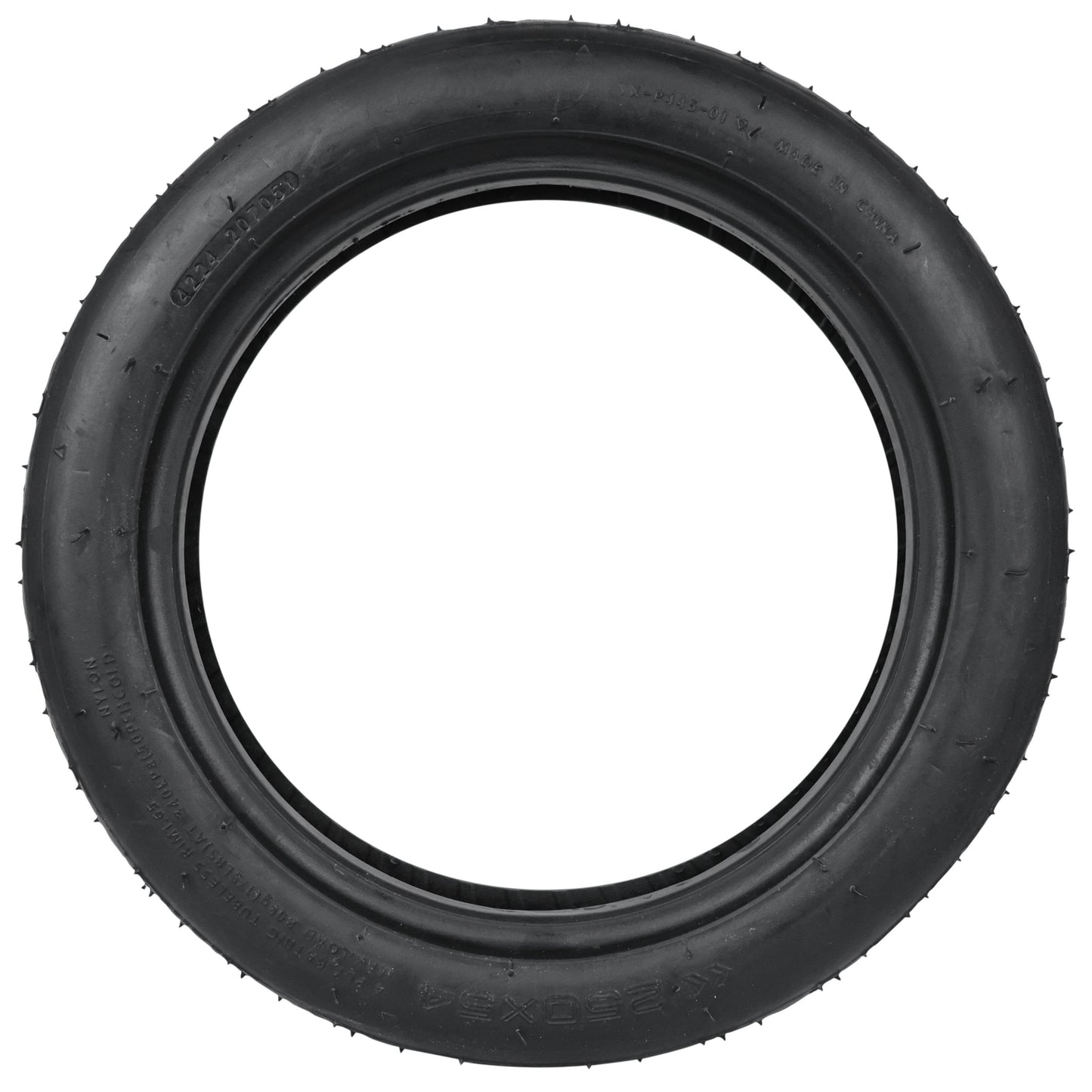 Pneu Trottinette Tubeless avec Gel Anti-crevaison 250 x 54 Noir