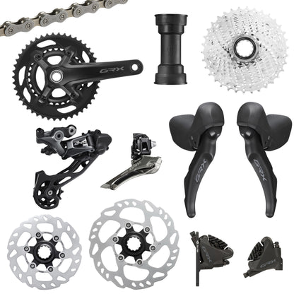 Shimano GRX600 disc 11-speed gravel groupset black 46-30