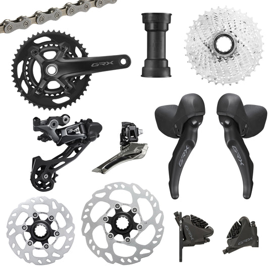 Groupe gravel Shimano GRX600 disque 11V noir 46-30