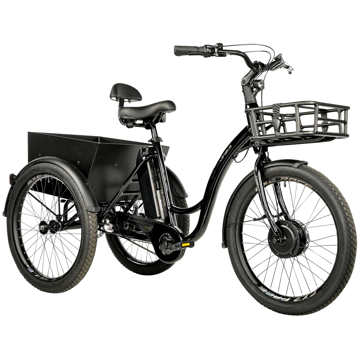 Leader Fox Lovelo 24 2025 Black 3-Speed Bafang Differential Electric Tricycle