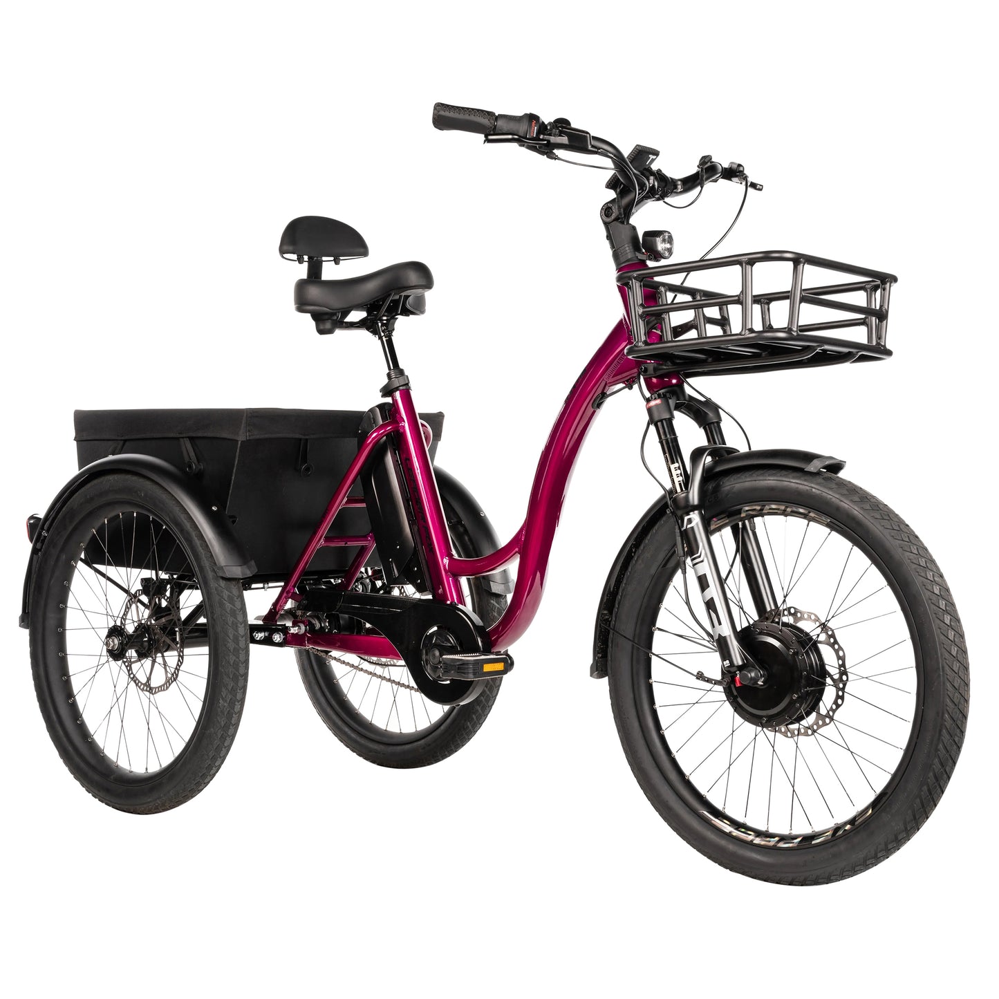 Tricycle VAE Leader Fox Curtis 24 2025 bordeaux 8V Bafang