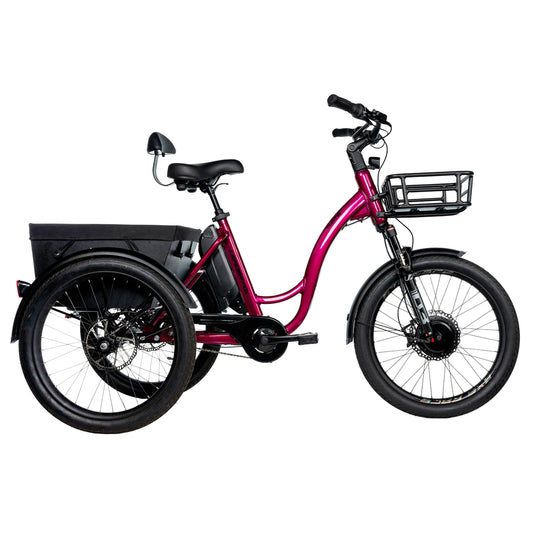 Leader Fox Curtis 24 2025 Electric Tricycle Bordeaux 8V Bafang