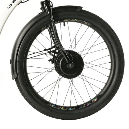 Leader Fox Lovelo 24 2025 White 3-Speed Bafang Differential Electric Tricycle