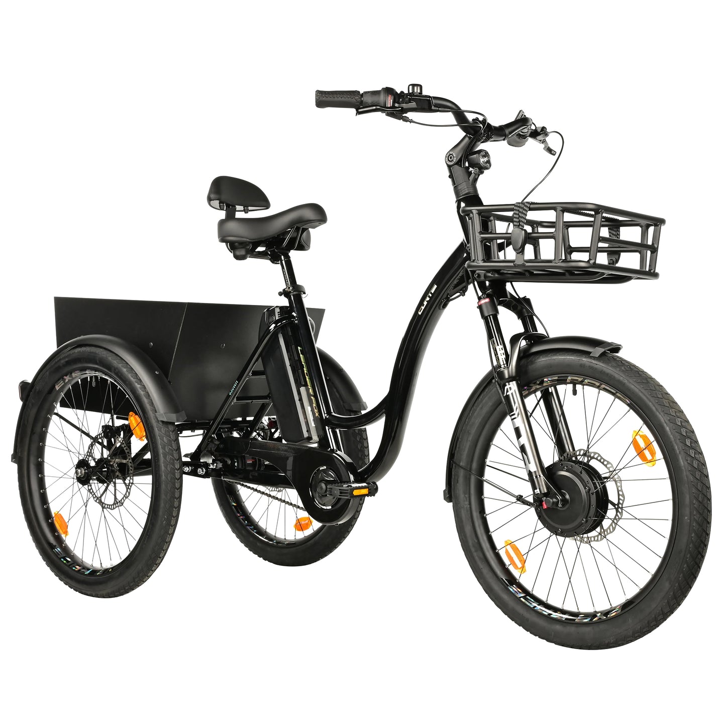 Leader Fox Curtis 24 2025 black 8S Bafang electric tricycle