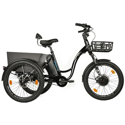 Leader Fox Curtis 24 2025 black 8S Bafang electric tricycle