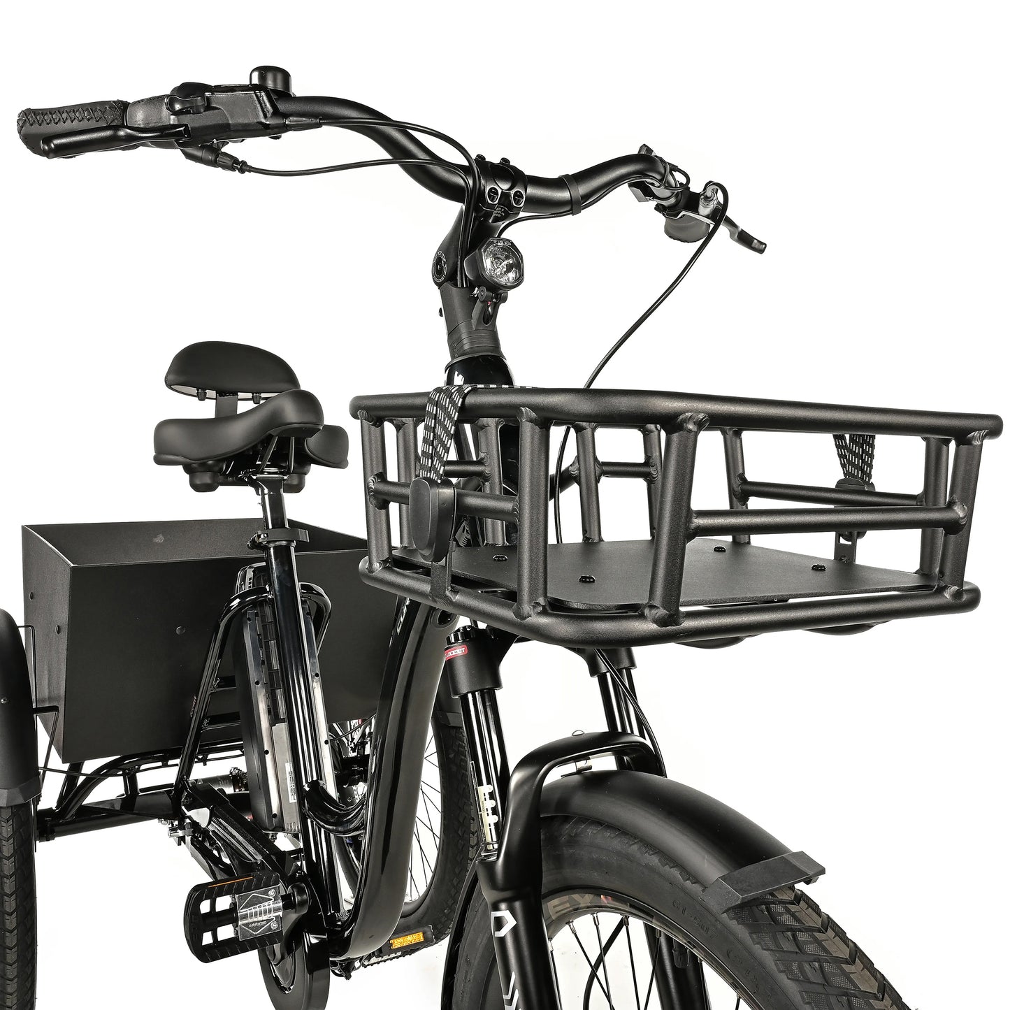 Leader Fox Curtis 24 2025 black 8S Bafang electric tricycle