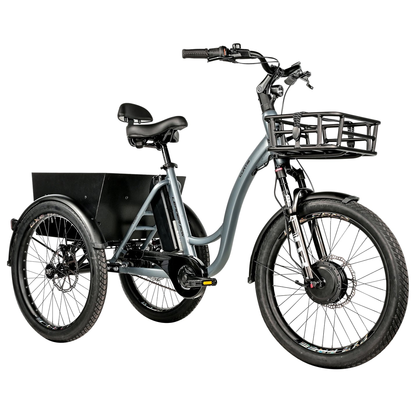Tricycle VAE Leader Fox Curtis 24 2025 gris mat 8V Bafang