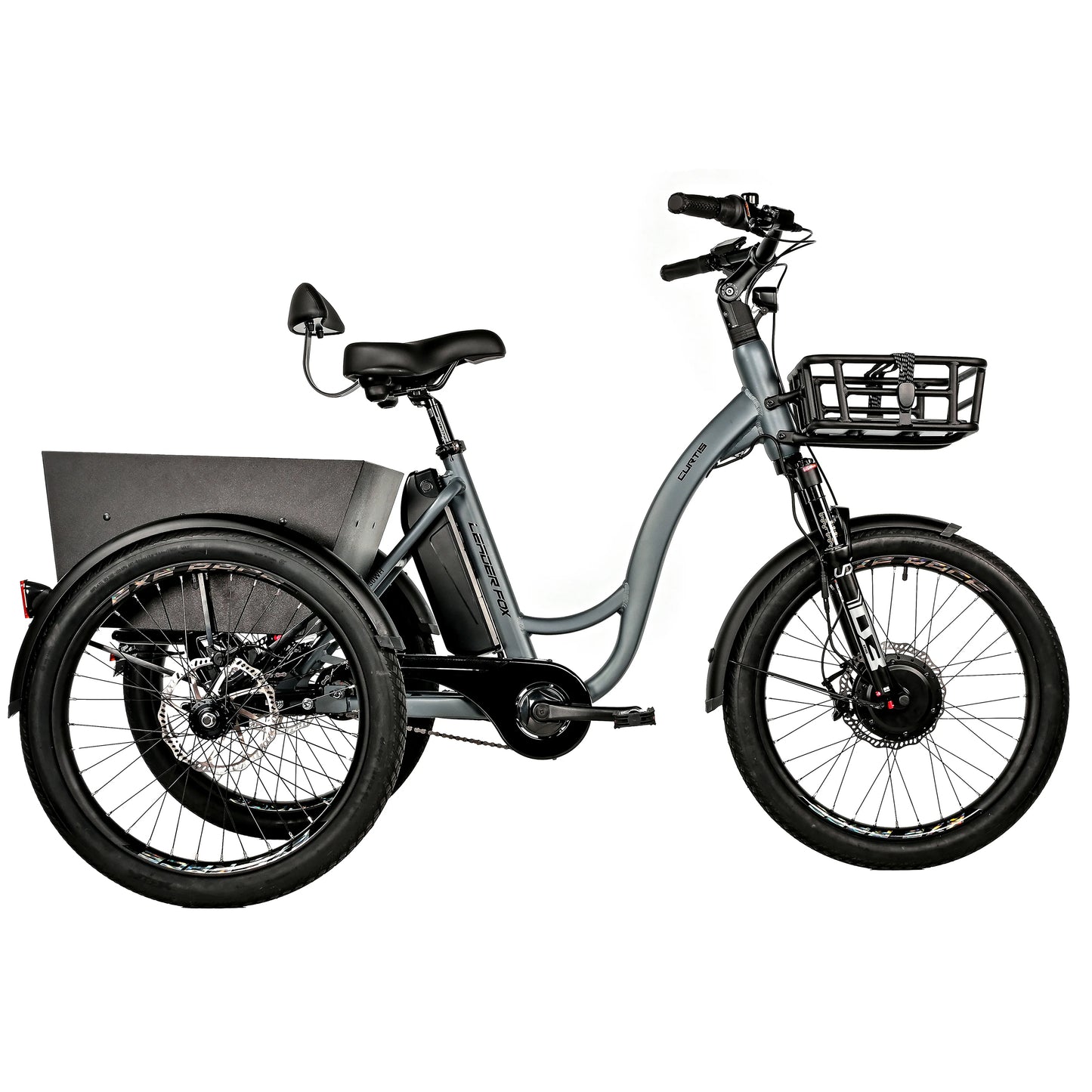 Tricycle VAE Leader Fox Curtis 24 2025 gris mat 8V Bafang