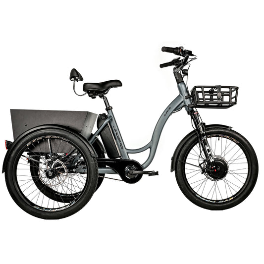 Leader Fox Curtis 24 2025 Matte Grey 8-Speed Bafang Electric Tricycle
