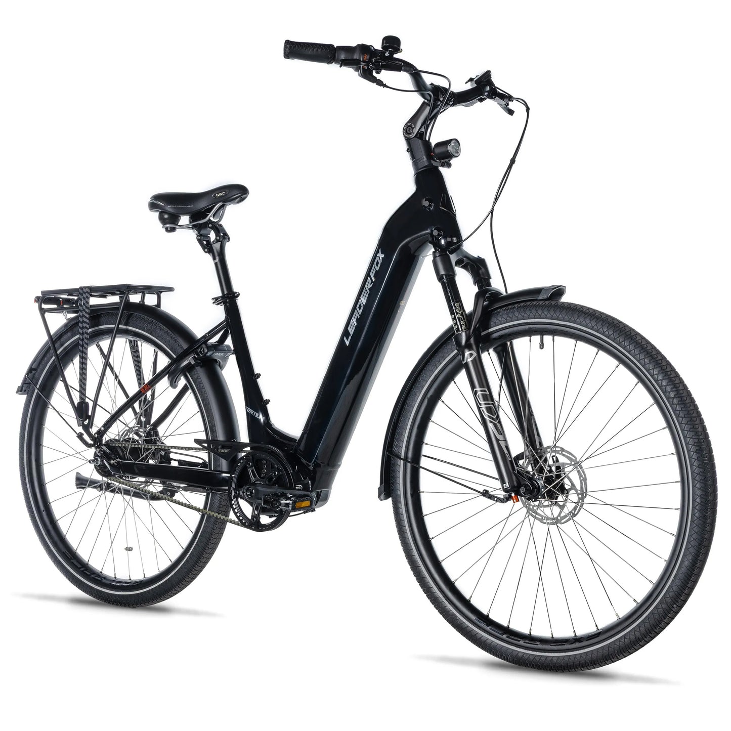 Vélo électrique City 28 Leader Fox Tertium noir Nexus M420 15Ah