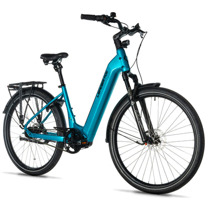 Electric City Bike 28 Leader Fox Tertium Light Blue Nexus M420 15Ah