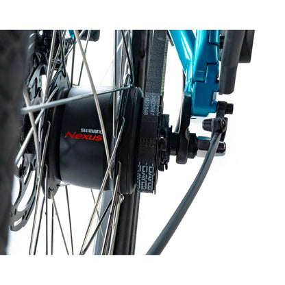 Electric City Bike 28 Leader Fox Tertium Light Blue Nexus M420 15Ah