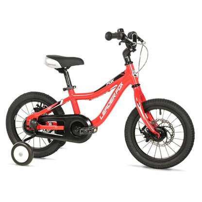 14-inch Leader Fox red disc brake kids' bike (up to 105 cm)