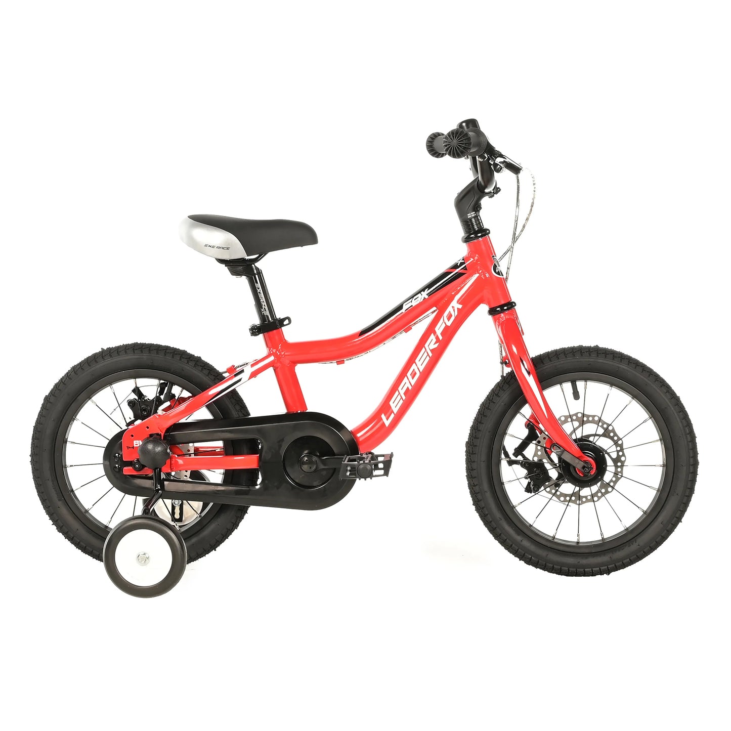 14-inch Leader Fox red disc brake kids' bike (up to 105 cm)