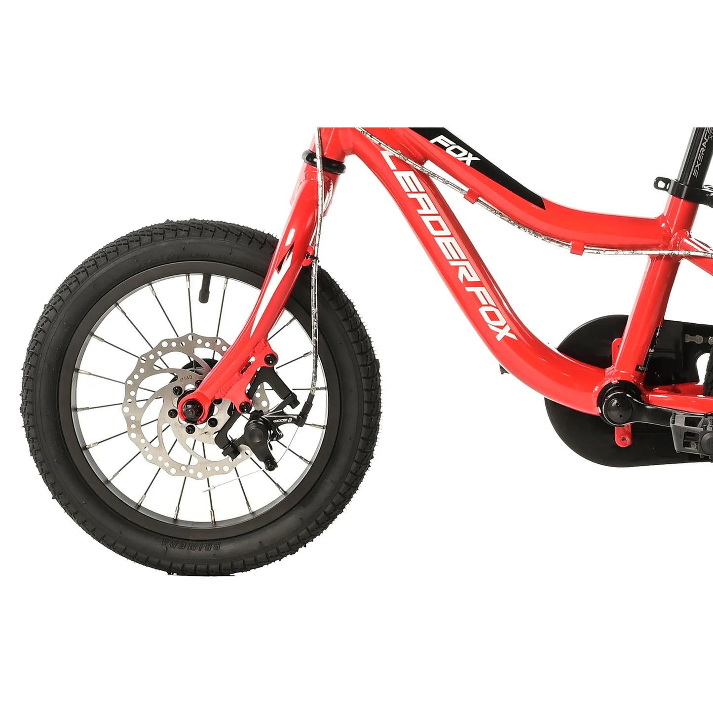 14-inch Leader Fox red disc brake kids' bike (up to 105 cm)