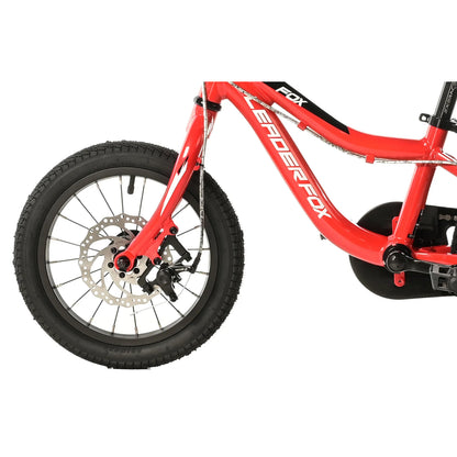 14-inch Leader Fox red disc brake kids' bike (up to 105 cm)