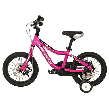 14-inch Leader Fox fuchsia children's bike with disc brake (up to 105 cm)