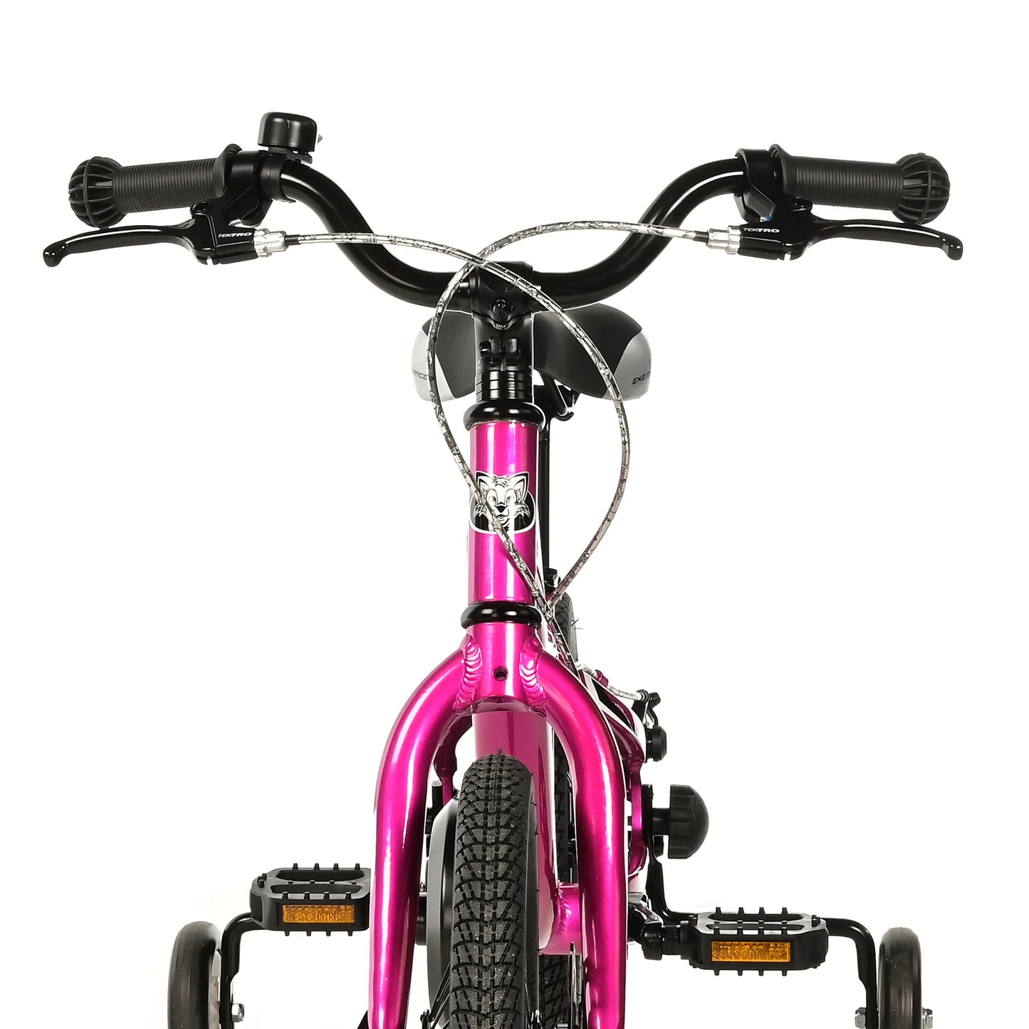 14-inch Leader Fox fuchsia children's bike with disc brake (up to 105 cm)