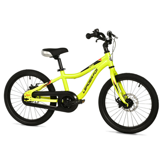 Leader Fox yellow 18-inch children's bike with disc brake (115-125 cm)