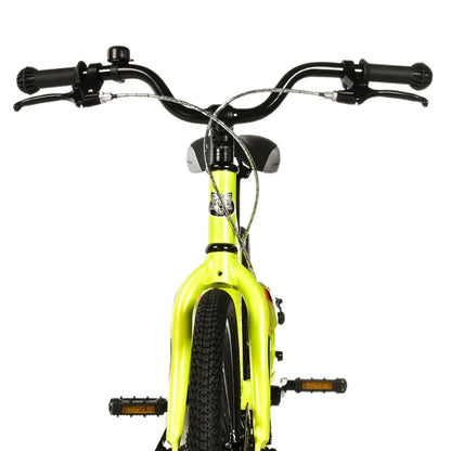 Leader Fox yellow 18-inch children's bike with disc brake (115-125 cm)