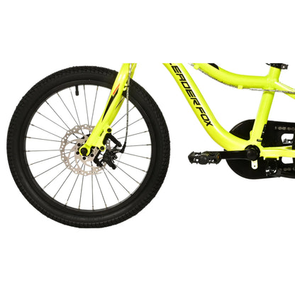 Leader Fox yellow 18-inch children's bike with disc brake (115-125 cm)