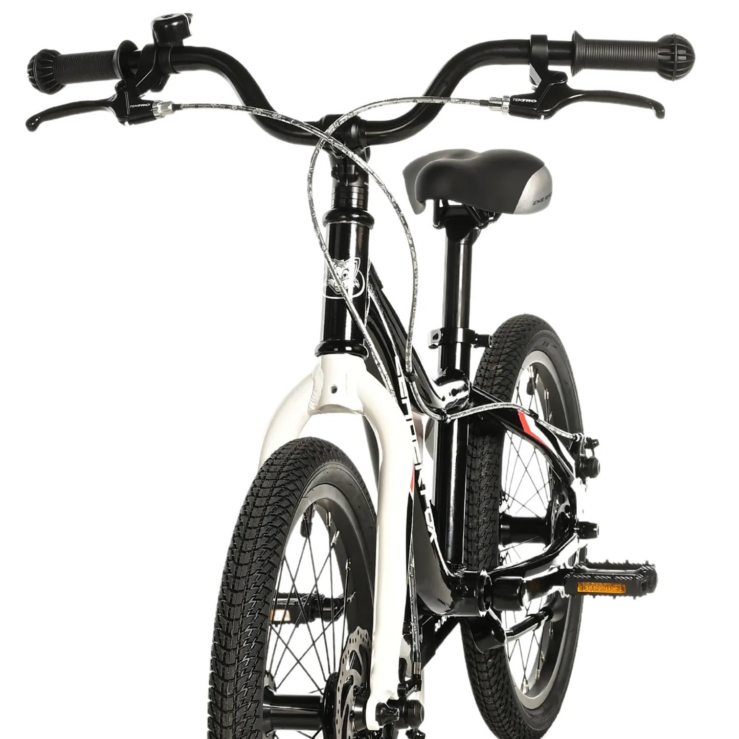 Kids' 18-inch Leader Fox Bike, Black, Disc Brake (115-125 cm)