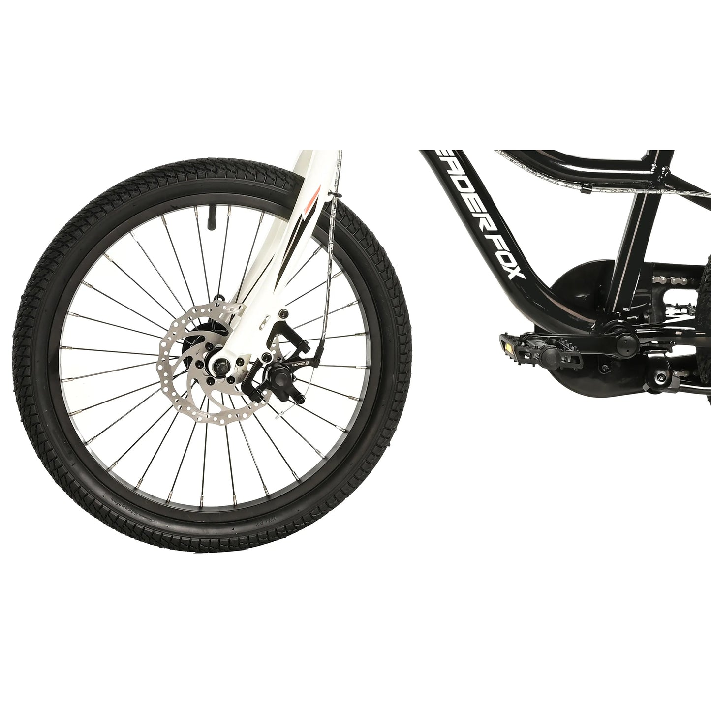 Kids' 18-inch Leader Fox Bike, Black, Disc Brake (115-125 cm)