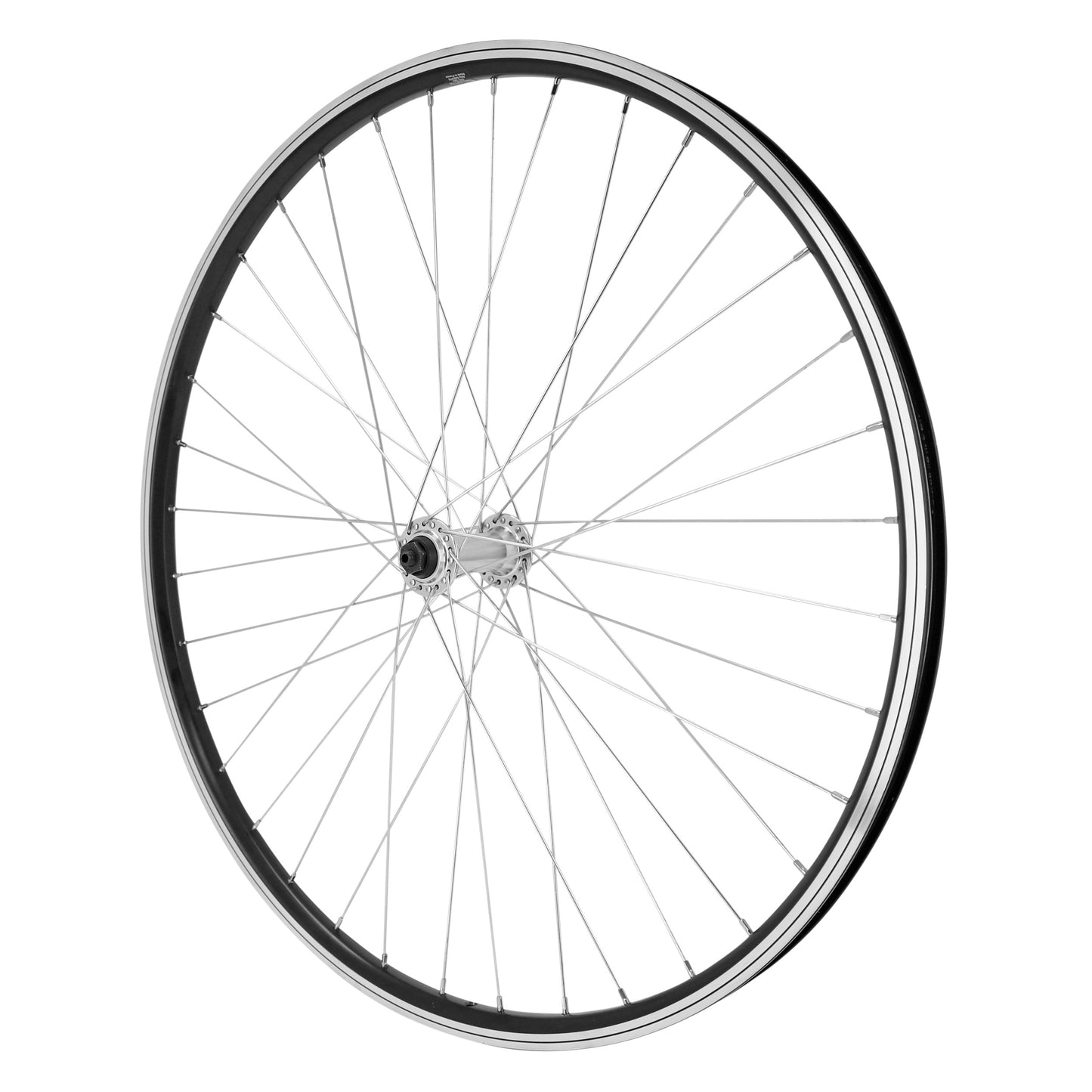 PCP MTB wheel rim brake 27.5" black aluminum front double wall hub 36 spokes