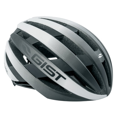 Gist Route Revol Adult Cycling Helmet White-Black Women's and Junior Full In-Mold