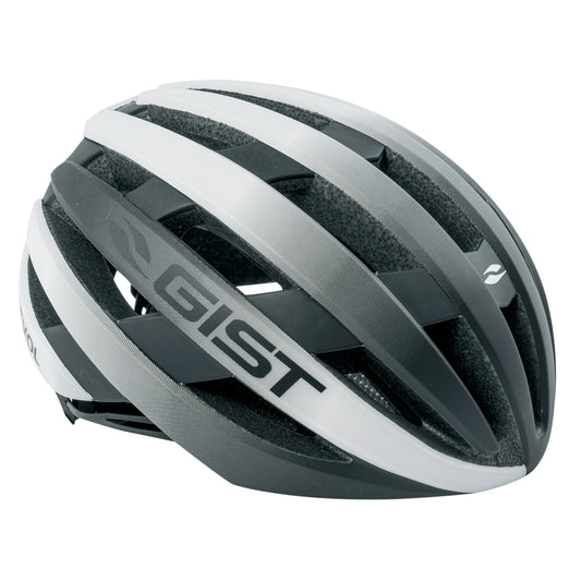 Gist Route Revol Adult Cycling Helmet White-Black Women's and Junior Full In-Mold