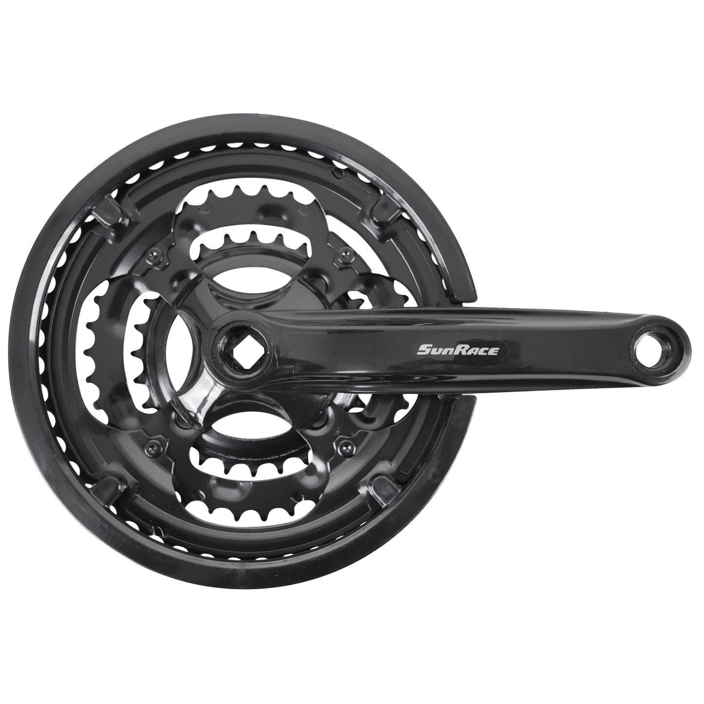Sunrace FCM2B MTB Crankset steel black 170 48x38x28