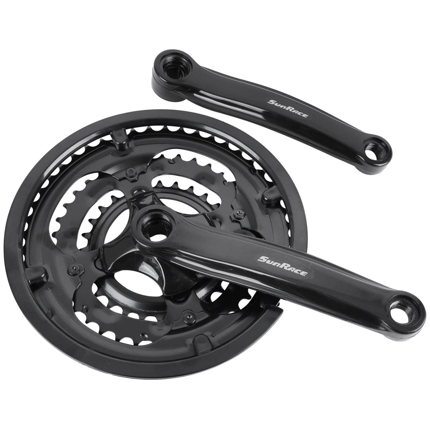 Sunrace FCM2B MTB Crankset steel black 170 48x38x28
