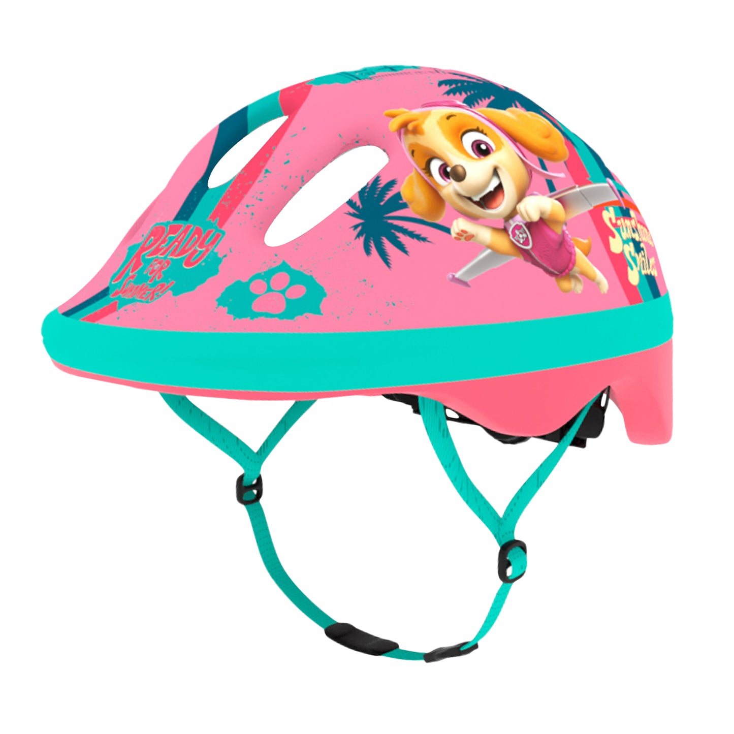 Casque vélo enfant paw patrol rose (pat patrouille)