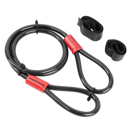 Newton U-lock 13mm with cable and mounting bracket black-red 2 keys -security level 6-
