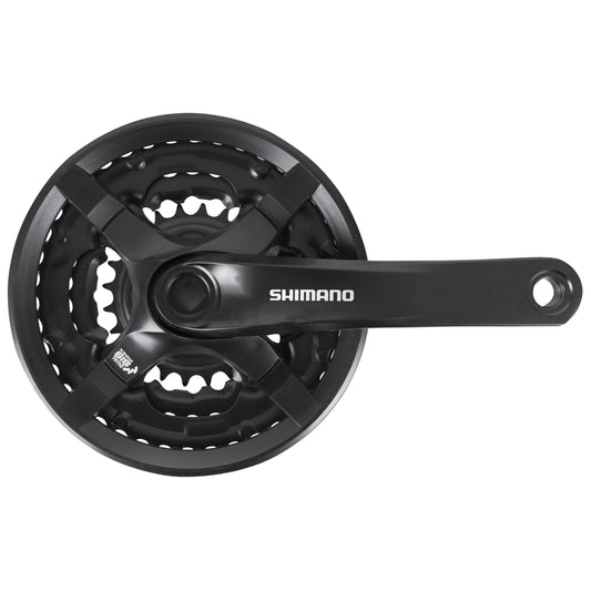 Pédalier VTT Shimano TY501 noir 175 42x34x24 boîtier 122