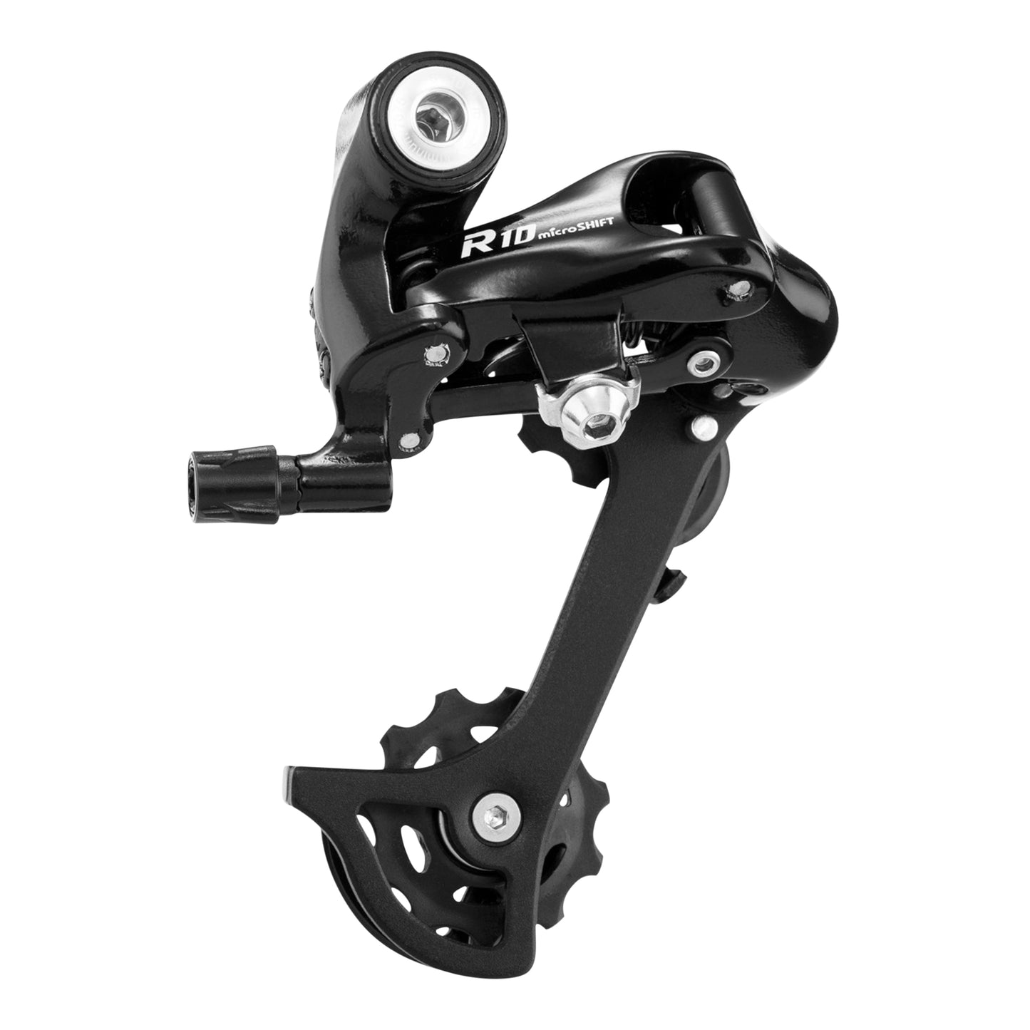 Microshift 10-speed long cage road rear derailleur for triple crankset