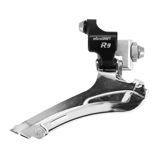 Microshift 9-speed double braze-on road front derailleur, bottom pull, Shimano compatible