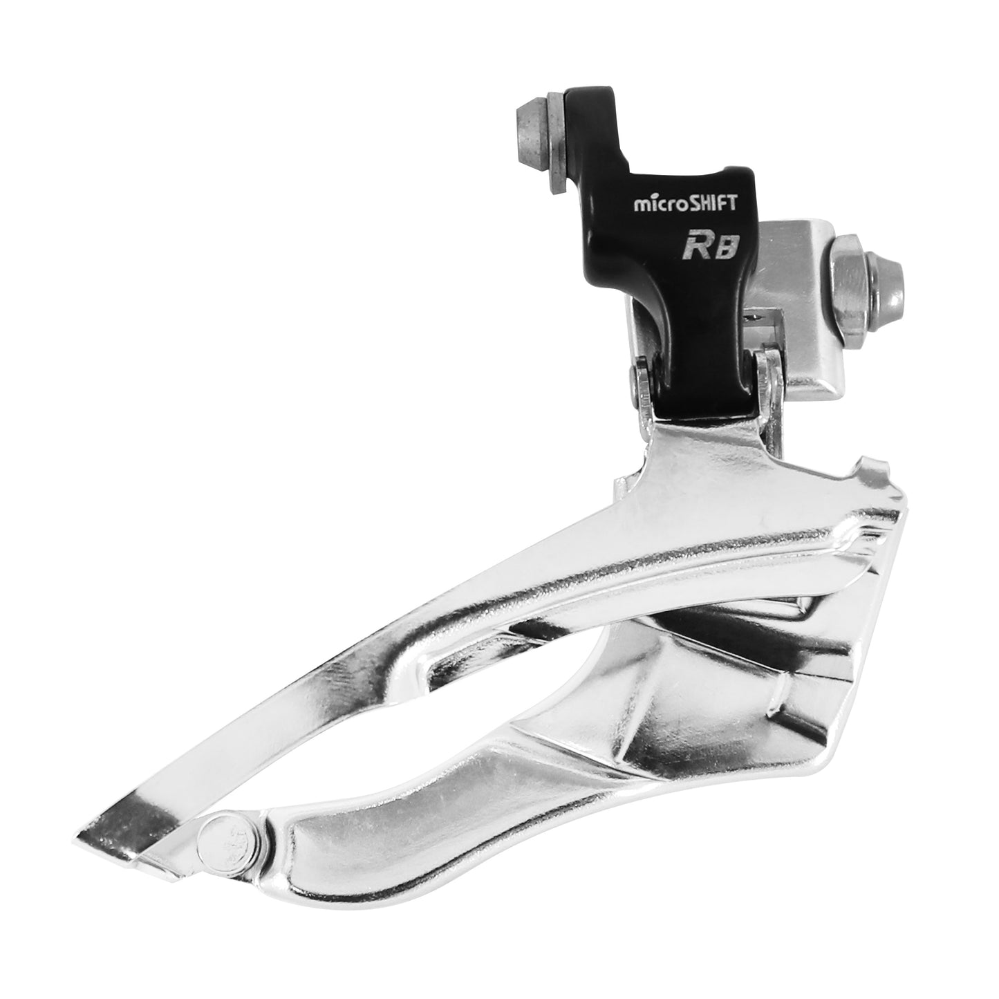 Microshift 8-speed triple braze-on front derailleur for road bikes, bottom pull, Shimano compatible