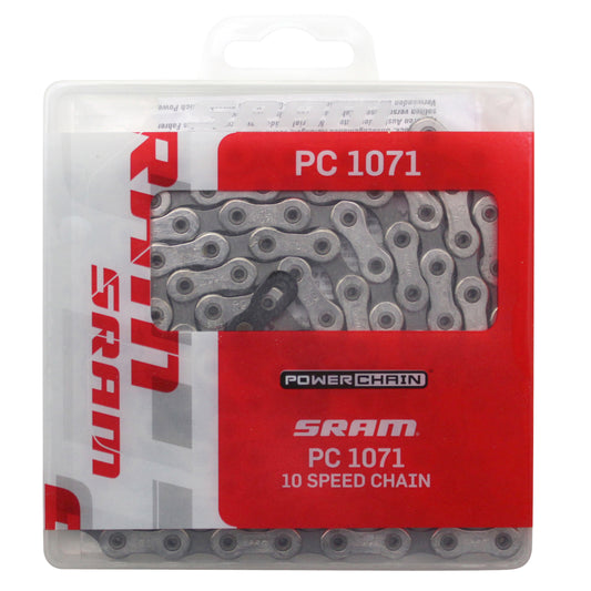 Chaîne vélo 10v. Route-VTT Sram pc-1071 argent 114 maillons